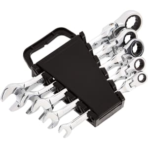Amazon Basics 5pc Flexible Ratcheting Wrench Set for $18