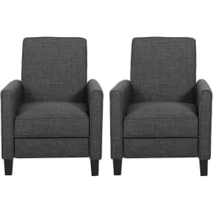 Christopher Knight Home Emmie Fabric Recliner 2-Pack for $472