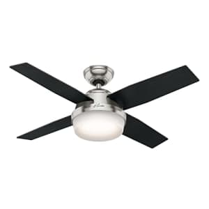 Hunter Fan Company, 59245, 44 inch Dempsey Brushed Nickel Ceiling Fan with LED Light Kit and for $180 Hunter Fan Company, 59245, 44 inch Dempsey Brushed Nickel Ceiling Fan with LED Light Kit and for $180
