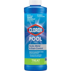Clorox Pool & Spa Scale, Metal, & Stain Control 32-oz. Bottle for $15 Clorox Pool & Spa Scale, Metal, & Stain Control 32-oz. Bottle for $15