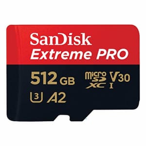 SanDisk MSDXC EXTR. PRO 512GB A2 for $119