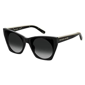 Marc Jacobs Women's Marc 450/G/S Cat Eye Sunglasses, Black/Gray Shaded, 55mm, 20mm for $116