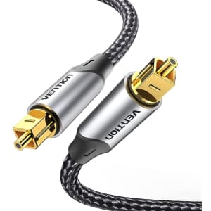 Vention 6.6-Foot Digital Optical Audio Cable for $8
