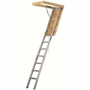 Louisville Ladder 25.5x54 Aluminum Attic Ladder, Type IAA, 375-pound Load Capacity, AA2510,Silver for $471