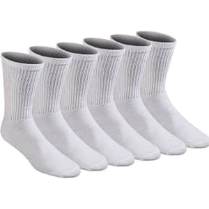 Dickies Men's Cushion Crew Socks 6-Pair Pack for $8