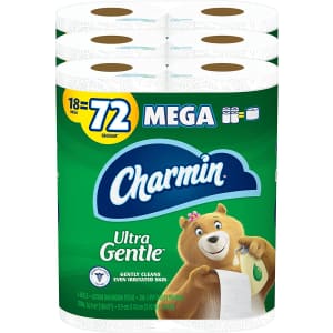 Charmin Ultra Gentle Mega Roll Toilet Paper 18-Pack for $20