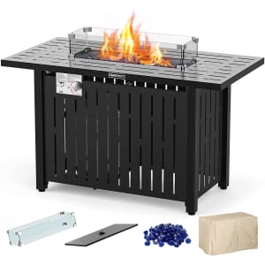 Embrange 43" Propane Gas Fire Pit Table for $192
