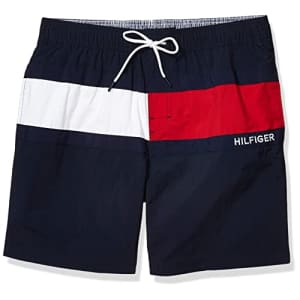 Tommy Hilfiger mens 7" Swim Trunks, Tropical Yellow, Small US for $59