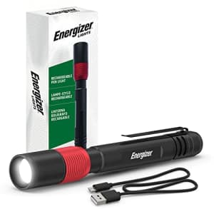 ENERGIZER X400 Rechargeable Pen Light, Water Resistant LED Mini Flashlight, Bright 400 Lumens LED for $15