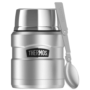 Thermos King 16-oz. Insulated Stainless Steel Food Jar w/ Folding Spoon for $20 Thermos King 16-oz. Insulated Stainless Steel Food Jar w/ Folding Spoon for $20