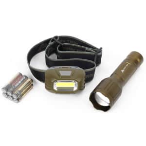 Ozark Trail LED 200 Lumens Headlamp and Flashlight Combo for $4