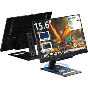 Ingnok 15.6" 1080p IPS Portable LED Monitor for $60