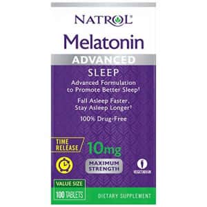 Natrol Melatonin Advanced Sleep Tablets with Vitamin B6, Helps You Fall Asleep Faster, Stay Asleep for $18