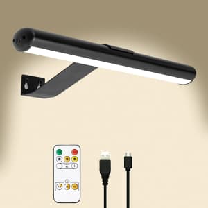 Tintindoc Wireless LED Picture Light with Remote for $21