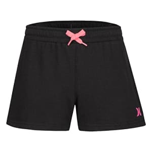 Hurley Girls' Knit Pull On Shorts, Black/Multi, M for $13