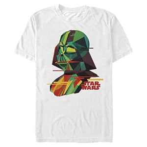 STAR WARS Big & Tall Paper Cut Vader Men's Tops Short Sleeve Tee Shirt, White, 3X-Large for $16
