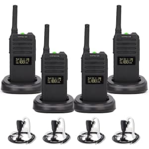 Connecom Rechargeable 2-Way Walkie Talkies 4-Pack for $160 Connecom Rechargeable 2-Way Walkie Talkies 4-Pack for $160