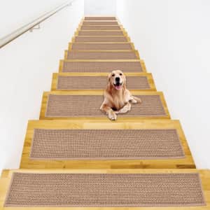 Non-Slip Carpet Stair Treads for Wooden Stairs from $15 Non-Slip Carpet Stair Treads for Wooden Stairs from $15