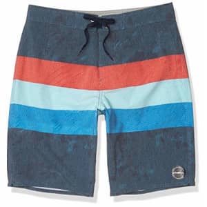 O'NEILL Men's 20 Inch Outseam Ultrasuede Swim Boardshort, Midnight/Freedom, 29 for $50