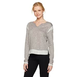 SHAPE activewear Women's Surfer French Terry Sweatshirt, Steel Grey Heather, S for $10