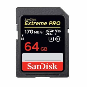 SanDisk 64GB SDXC SD Extreme Pro Memory Card Bundle Works with Canon EOS 5D Mark IV, 6D Mark II, 7D for $20 SanDisk 64GB SDXC SD Extreme Pro Memory Card Bundle Works with Canon EOS 5D Mark IV, 6D Mark II, 7D for $20