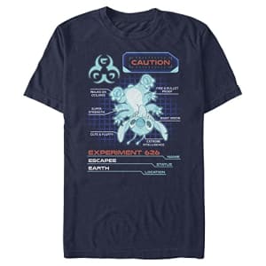 Disney Men's Lilo & Stitch Experiment 626 T-Shirt, Navy Blue, X-Large for $10
