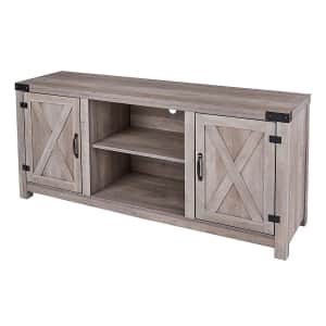 Rockpoint 58" Barn Door Entertainment Center for $156