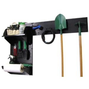 Wall Control Pegboard Garden Supplies Storage and Organization Garden Tool Organizer Kit with Black for $120