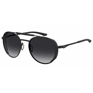 Under Armour Men's UA 0008/G/S Oval Sunglasses, Matte Black/Polarized Gray, 55mm, 19mm for $80