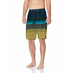 O'NEILL Men's 20 Inch Outseam Hyperfreak Stretch Swim Boardshort, Moss/Heist, 28 for $29