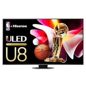 Hisense 65-Inch Class U8 Series Mini-LED ULED 4K UHD Google Smart TV (65U8N, 2024 Model) - QLED, for $1,000