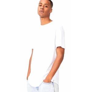 COTTON ON Men's Essential Longline Scoop T-Shirt, White, XS for $11 COTTON ON Men's Essential Longline Scoop T-Shirt, White, XS for $11