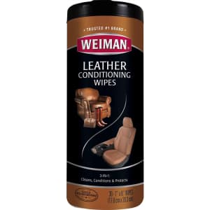 Weiman Leather Conditioning Wipes 30-Pack for $4