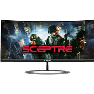 Sceptre Curved 30" 21:9 Gaming LED Monitor 2560x1080p UltraWide Ultra Slim HDMI DisplayPort Up to for $200