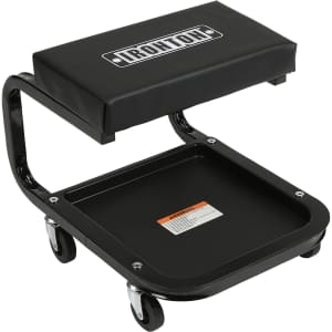 Ironton Shop Stool with Casters and Tool Tray for $20