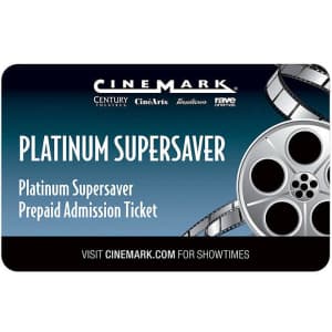 2 Cinemark Movie Tickets for $19 for members