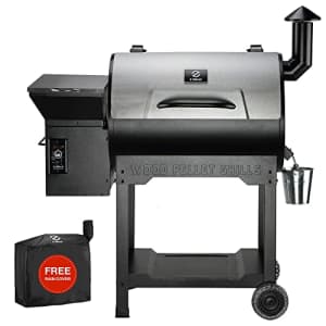 Z GRILLS ZPG-7002B3E Wood Pellet Grill & Electric Smoker BBQ Combo with Auto Temperature Control, for $399