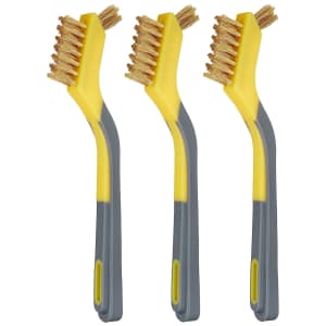 Amazon Basics 1/2" Brass Mini Brushes 3-Pack for $9