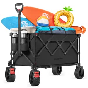 Songmics 40-Gallon Collapsible Wagon for $40