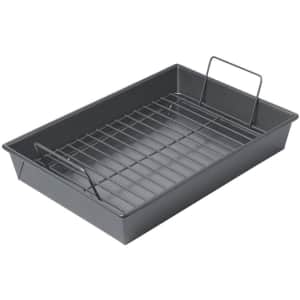 Chicago Metallic 13" x 9" Roast Pan with Rack for $17 Chicago Metallic 13" x 9" Roast Pan with Rack for $17
