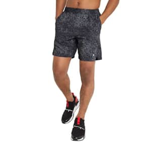 Champion MVP, Gym, Lightweight Athletic, Men's Training Shorts, 7", Scribble Wash Neutral C Patch for $28