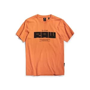 G-Star Raw Men's Premium Graphic T-Shirt, Define: Burned Orange, X-Small for $35