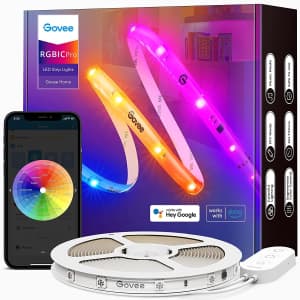 Govee 32.8-Foot RGBIC LED Smart Strip Lights for $35