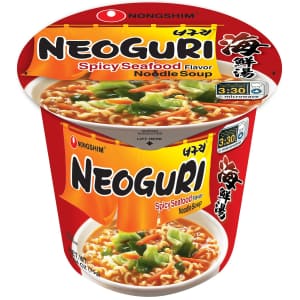 Nongshim Neoguri Spicy Seafood Noodle Soup Cup 6-Pack for $7