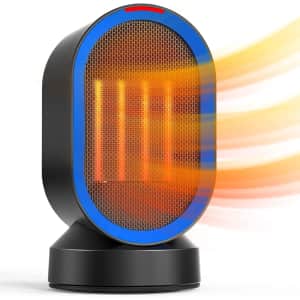 Tabyik 600W Portable Electric Space Heater for $18