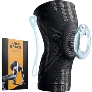Compression Knee Brace w/ Patella Gel Pad & Side Stabilizers for $10
