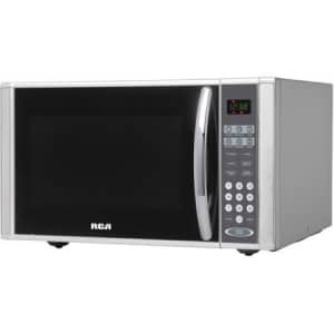 RCA 1.1-cu ft Microwave, Stainless Steel, 10 power levels Speed and weight defrost 9 automatic for $139
