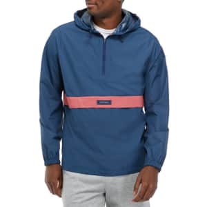 Crown & Ivy Men's Hooded Anorak Jacket for $18