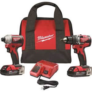 Milwaukee Tools M18 18V Drill/Impact Combo Kit w/ Battery for $229