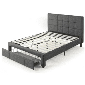 Zinus Lottie Upholstered Queen Platform Bed w/ Storage Drawer for $190 Zinus Lottie Upholstered Queen Platform Bed w/ Storage Drawer for $190